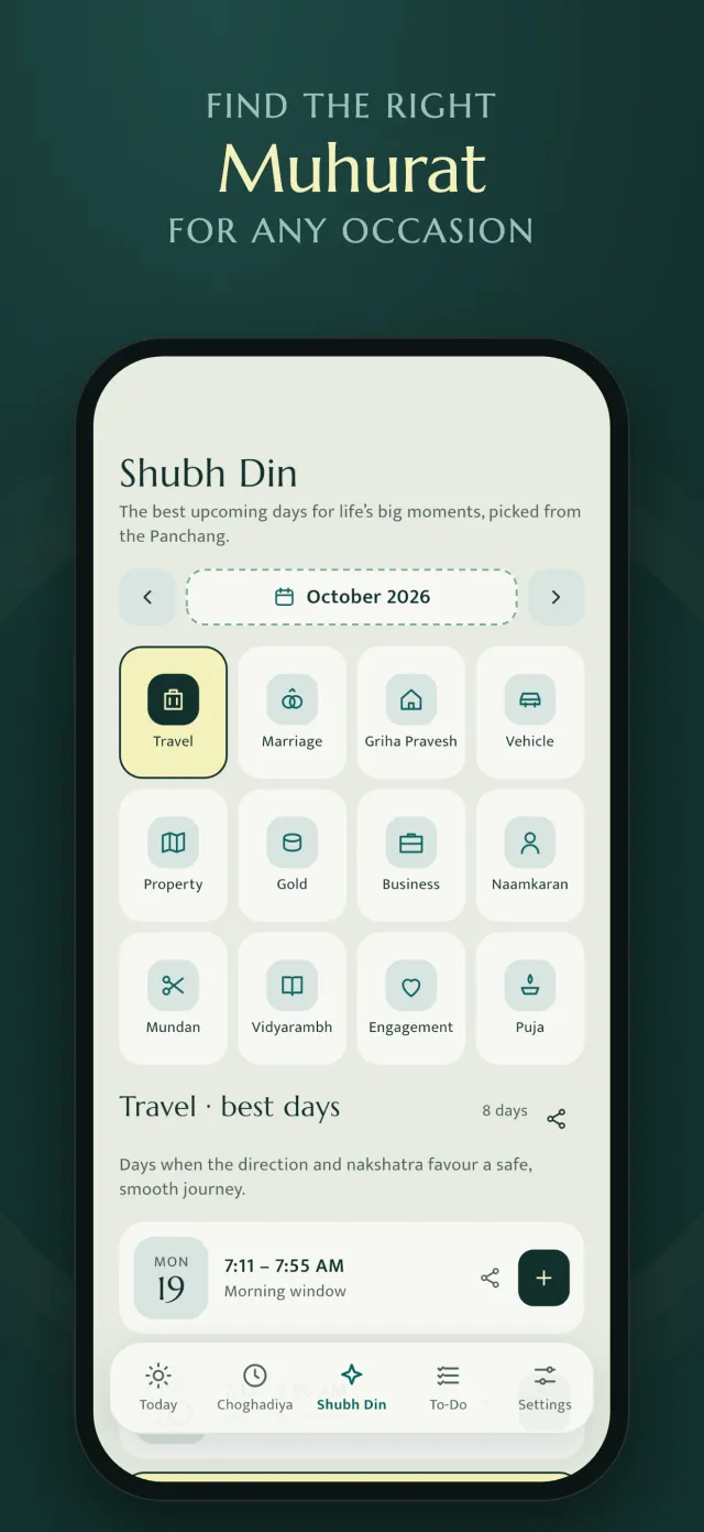Choghadiya: Muhurat & Panchang App Screenshot 3