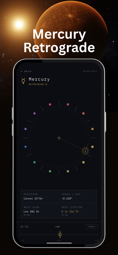 Sky Today：逆行追踪器 App Screenshot 2
