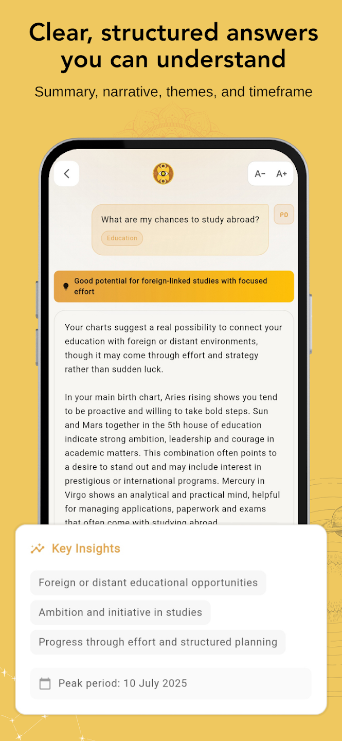 उत्तर: एआई ज्योतिष App Screenshot 4