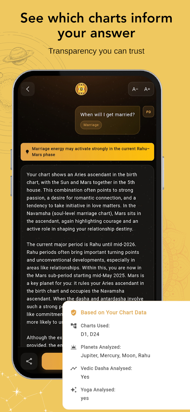 उत्तर: एआई ज्योतिष App Screenshot 5