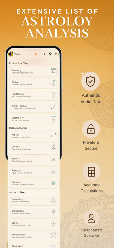 Vyom: 最佳吠陀占星应用 App Screenshot 8